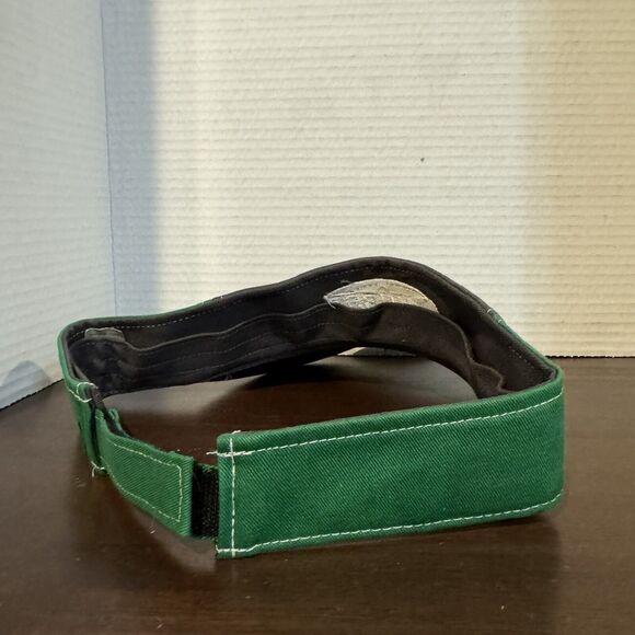 Hurst Farm Supply Golf Visor Adjustable Hook & Loop Strap Hat Gray Green Farm - Picture 4 of 11